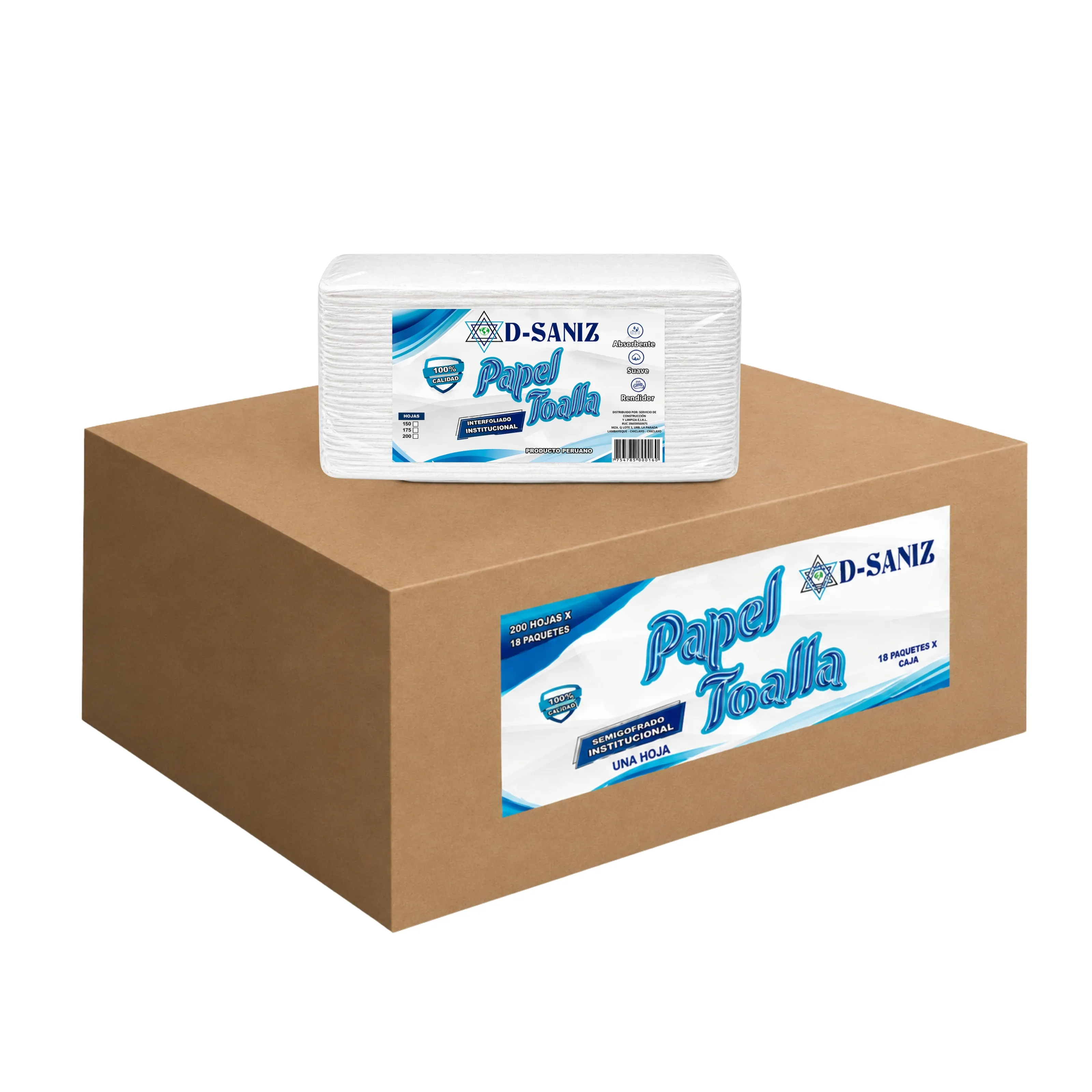 INTERFOLIADO DOBLE HOJA SEMIGOFRADO CAJA 20 UND